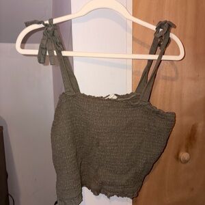 Abercrombie & Fitch Green Crop Top